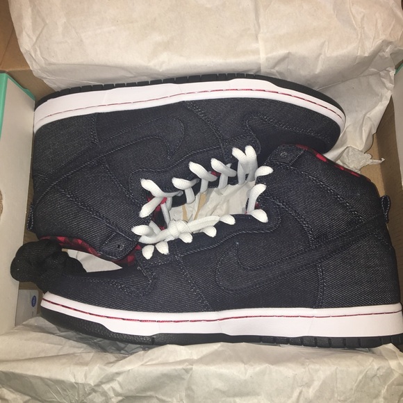 ❌SOLD❌ Nike SB Dunk High Lumberjack Denim RARE 🔥 - Picture 8 of 8